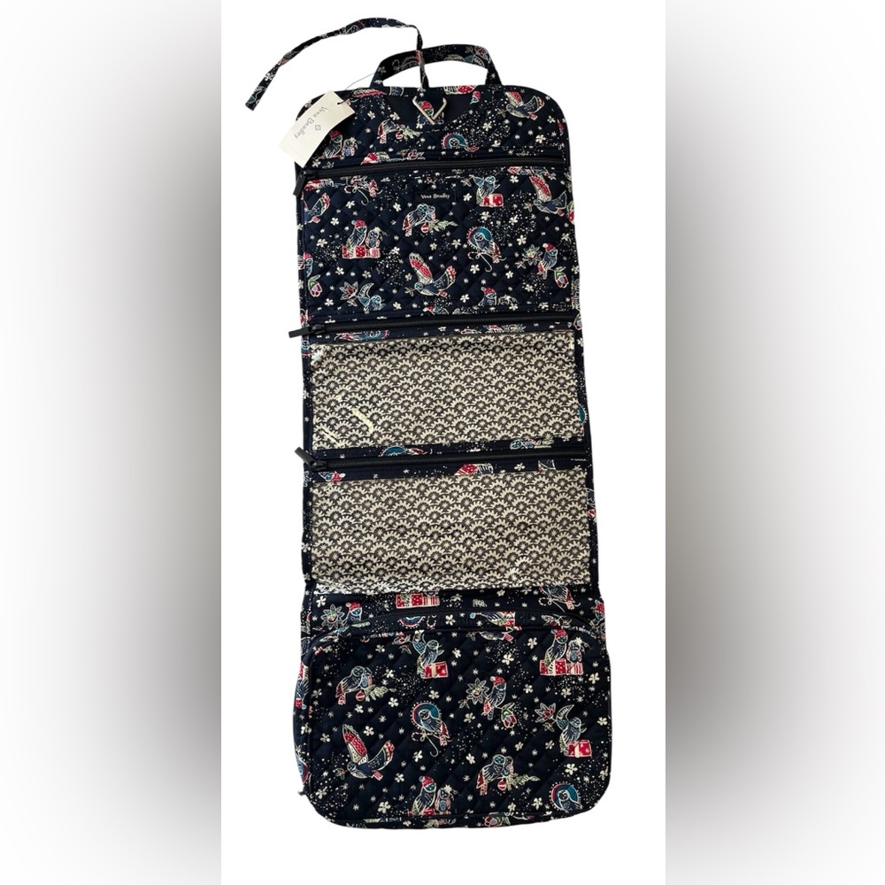 NWT Vera Bradley Hanging Travel  Organizer - Navy with Red and White Accents